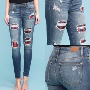Plaid Judy Blue Jeans
